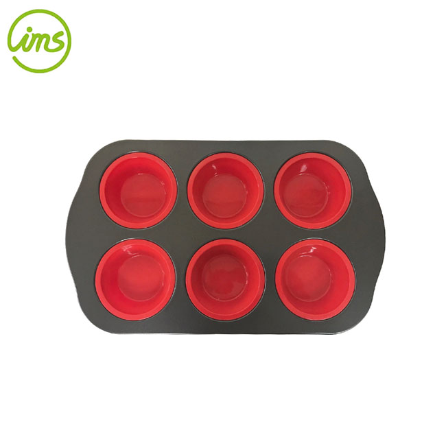 6 Silicone Muffin Cupcake Pan